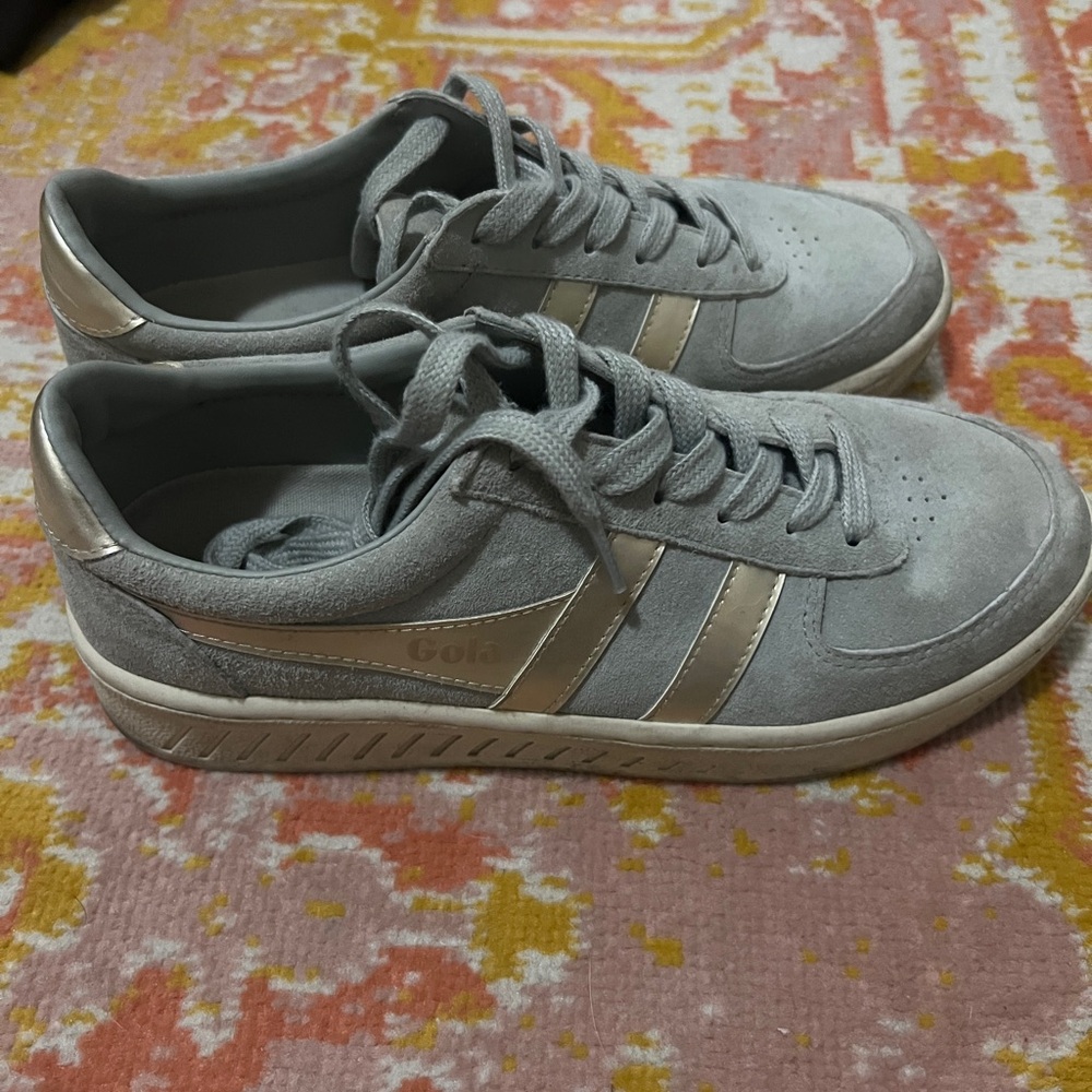 Size US 8 teal women’s Gola CLB114 Grandslam Pearl sneakers